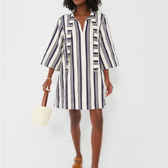 Tuckernuck Navy Stripe Montauk Dress - Picture 1 of 7